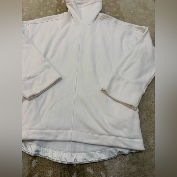 Athleta cozy karma funnel neck sweatshirt magnolia white women’s size XS - Picture 5 of 9